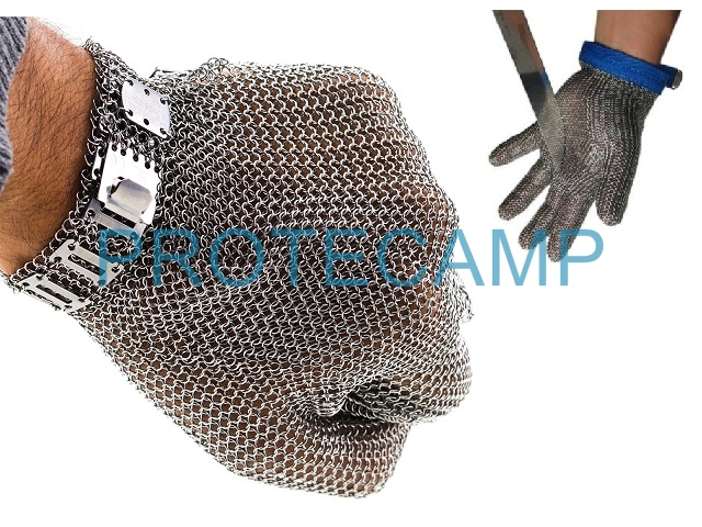 LUVA MALHA DE AÇO 100% INOX IC LEAL